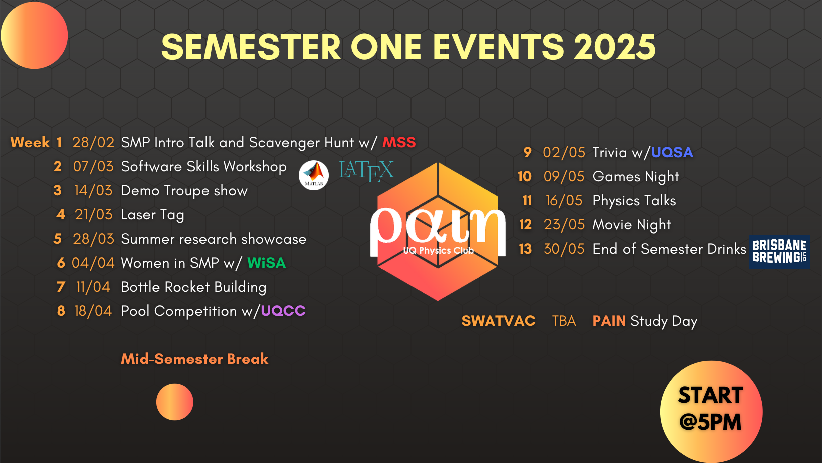 Semester Schedule